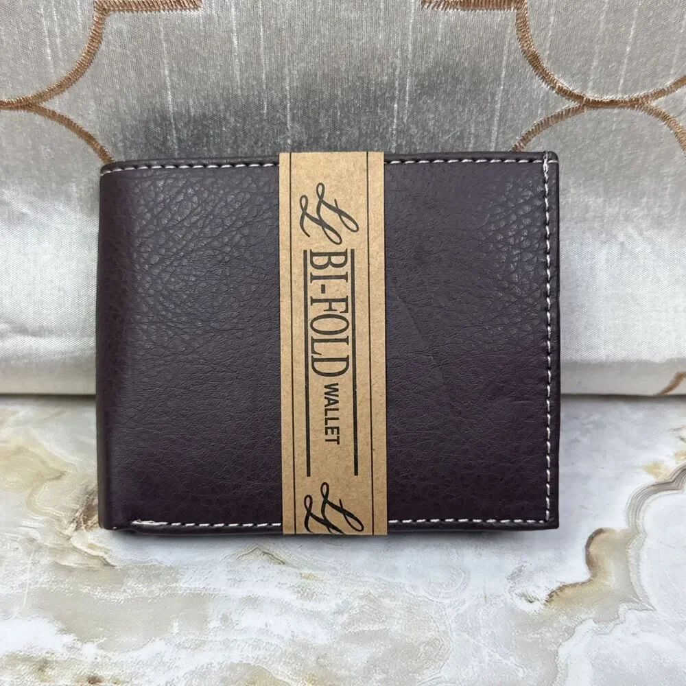NWT - Brown Bi-Fold Wallet by LL Leather